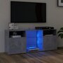 Voir la diapositive 1 : VIDAXL Meuble TV avec lumieres LED gris beton 120x30x50 cm