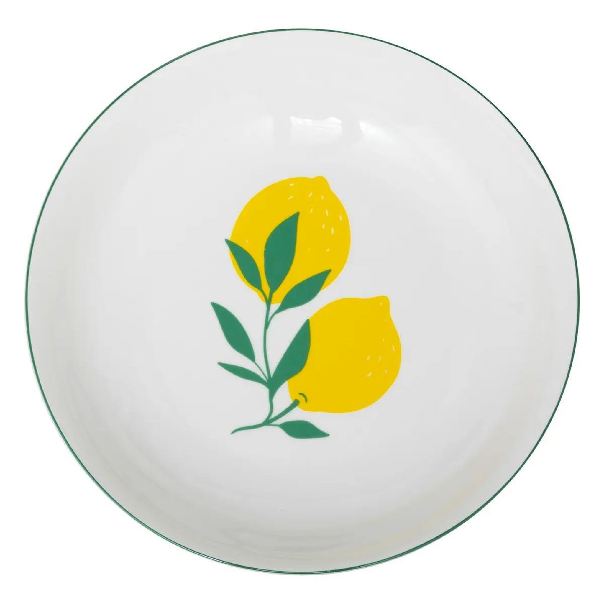SECRET DE GOURMET Lot de 6 assiettes creuses  citrons  20cm multicolore