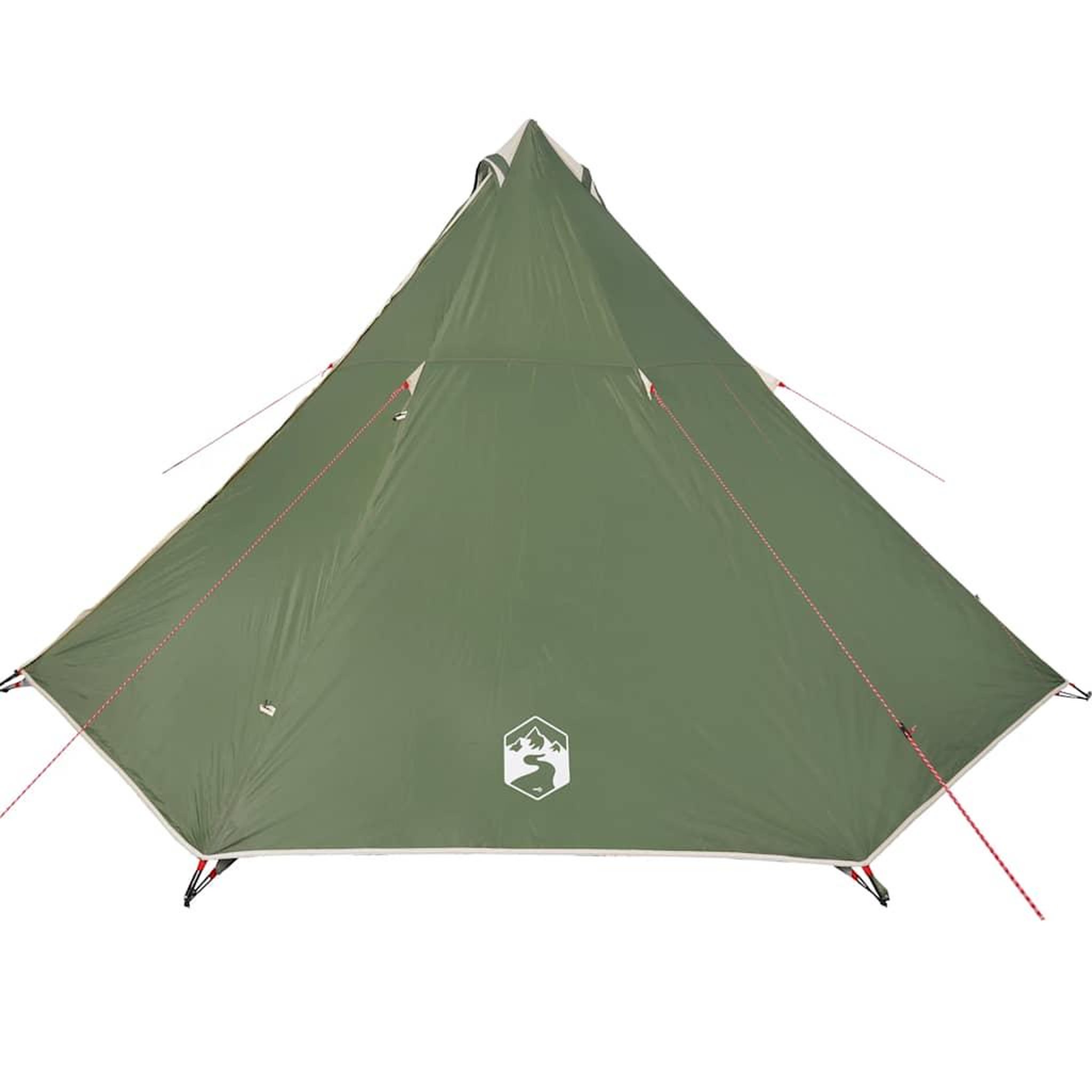 Voir la diapositive 2 : VIDAXL Tente familiale tipi 8 personnes vert impermeable