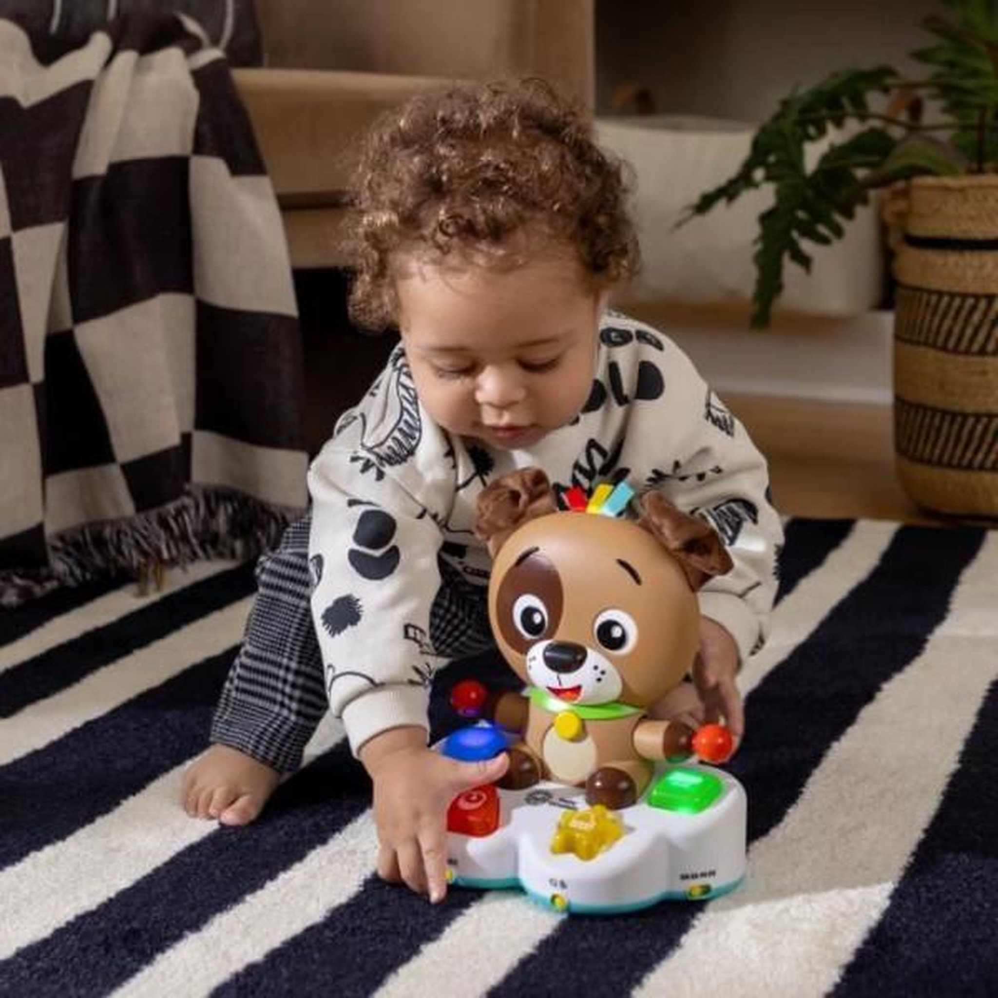 Voir la diapositive 3 : BABY EINSTEIN BABY EINSTEIN DEAN le chien- Jouet d'éveil multisensoriel a partir de 6 mois, apprentissage couleurs, formes, musique,multiling
