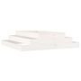 Voir la diapositive 2 : VIDAXL Jardiniere Blanc 110x110x27 cm Bois massif de pin