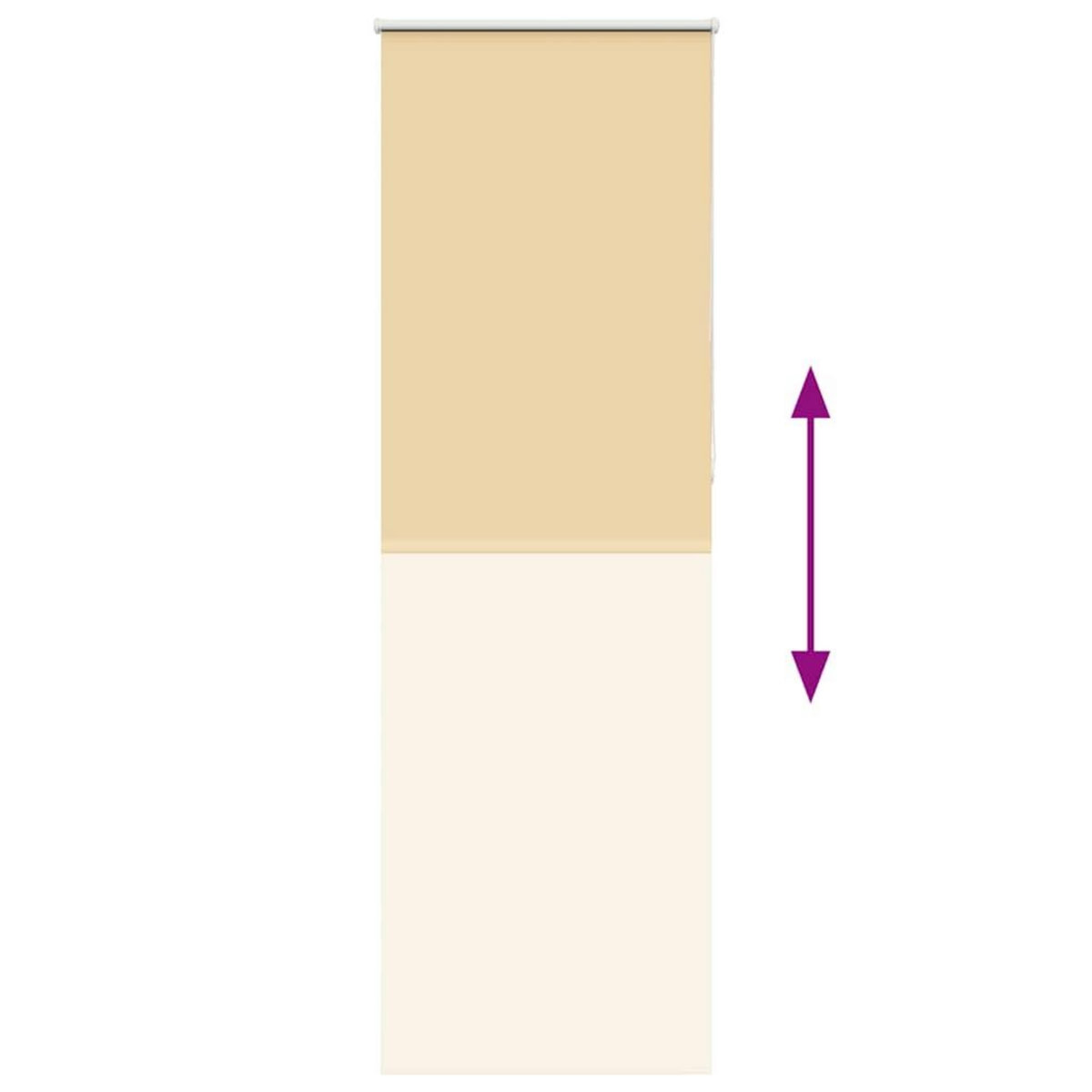 VIDAXL Store enrouleur occultant largeur du tissu 75,7 cm polyester