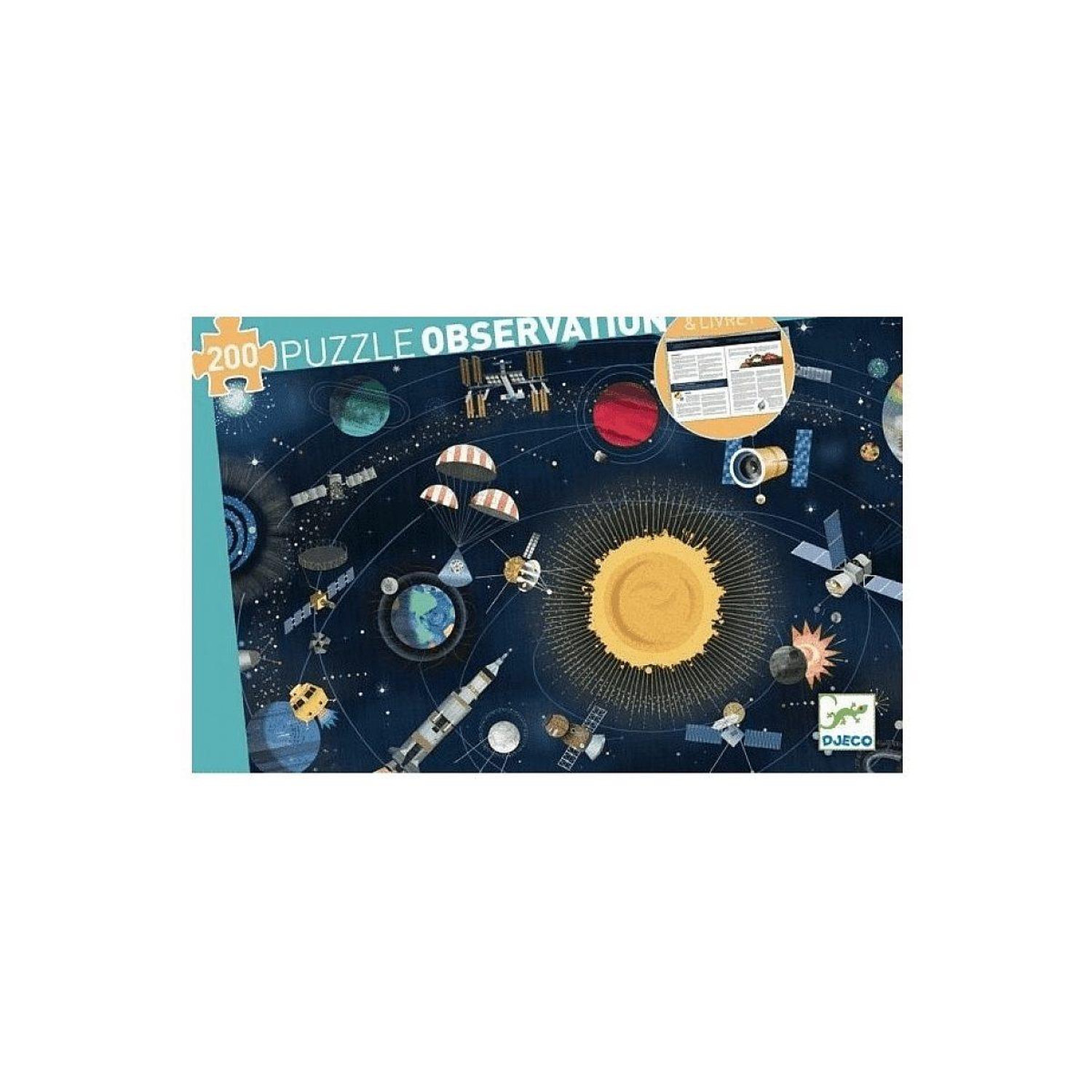 Puzzle observation l'espace 200 pcs et livret
