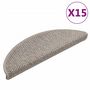 Voir la diapositive 2 : VIDAXL Tapis d'escalier autocollants aspect sisal 15 pcs 56x17x3 cm