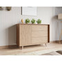 Voir la diapositive 1 : BEST MOBILIER Diego - buffet - effet bois - 3 tiroirs et 1 porte - 120 cm