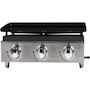 Voir la diapositive 3 : Habitat et Jardin Plancha  Presto 3  - 3 Brûleurs - 7.5kW - Gris