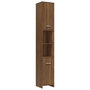 Voir la diapositive 2 : VIDAXL Armoire de bain Chene marron 30x30x183,5 cm Bois d'ingenierie