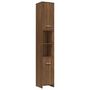 Voir la diapositive 2 : VIDAXL Armoire de bain Chene marron 30x30x183,5 cm Bois d'ingenierie