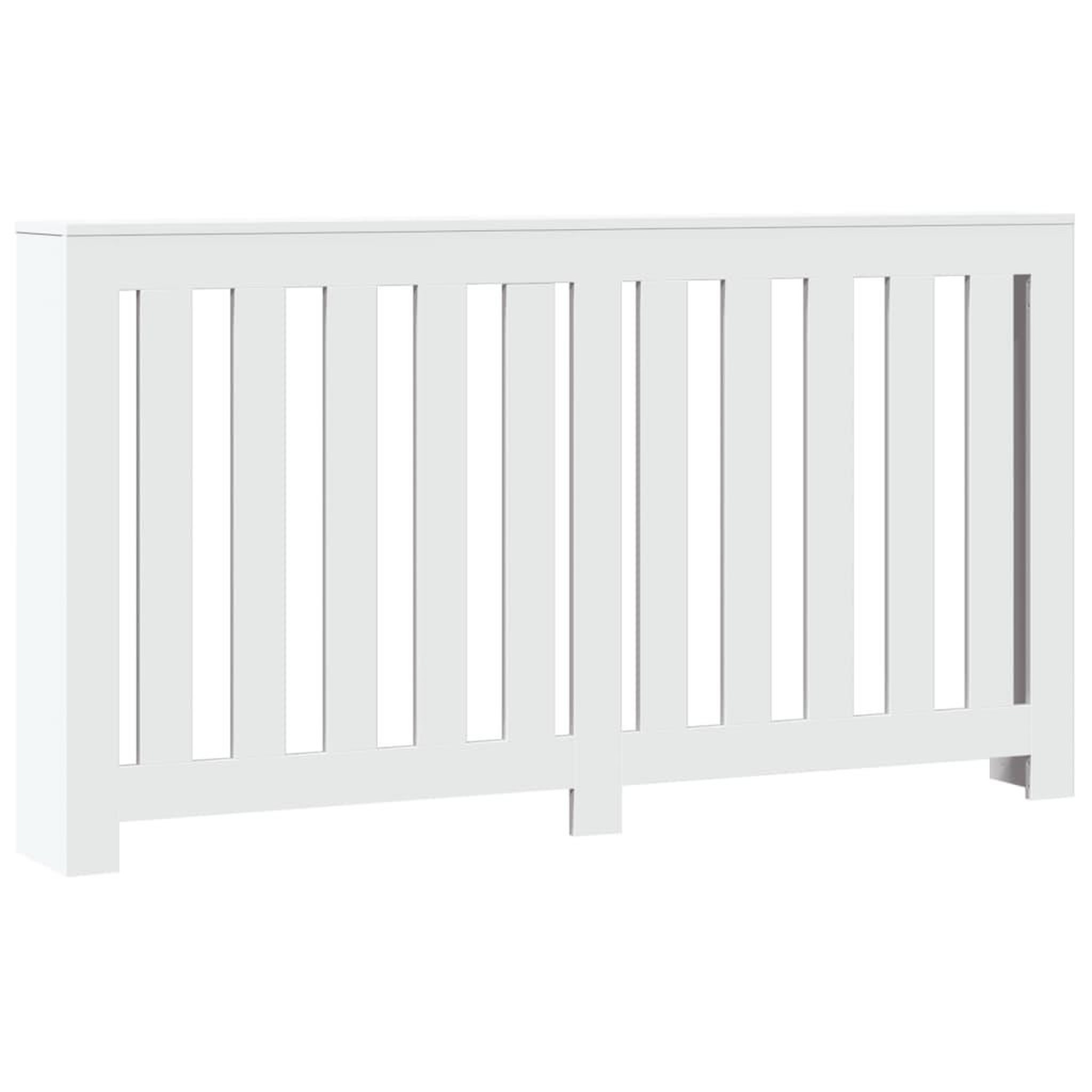 Voir la diapositive 2 : VIDAXL Cache-radiateur blanc 149x20x82 cm bois d'ingenierie