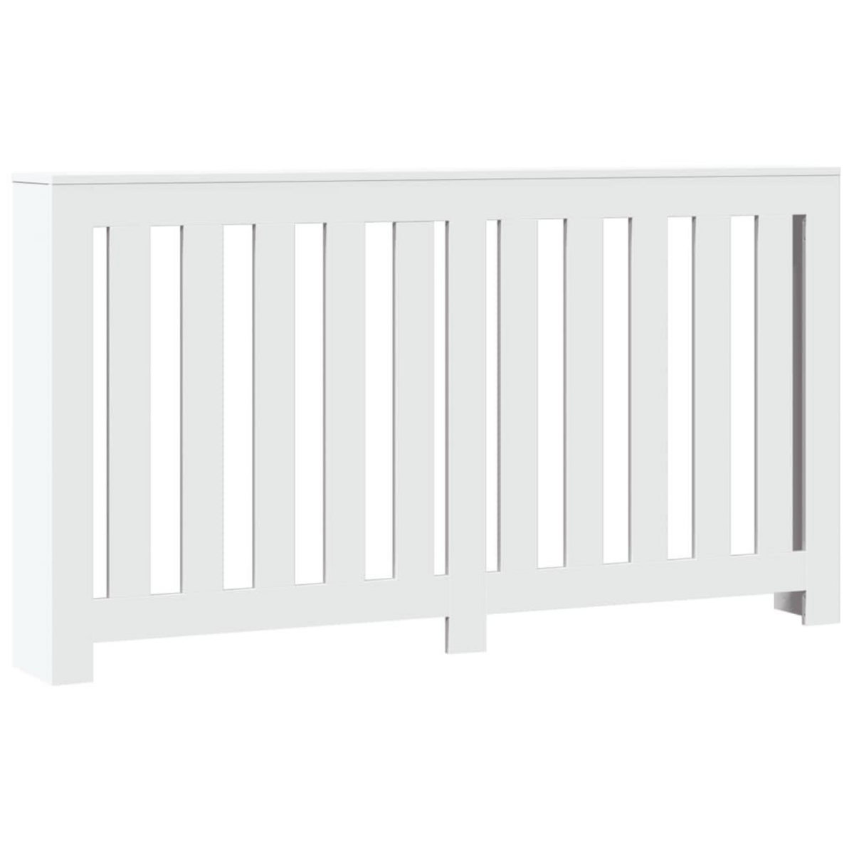 VIDAXL Cache-radiateur blanc 149x20x82 cm bois d'ingenierie