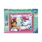 RAVENSBURGER Puzzle Ravensburger L'aventure des chats Gabby's dollhouse 100 pièces XXL