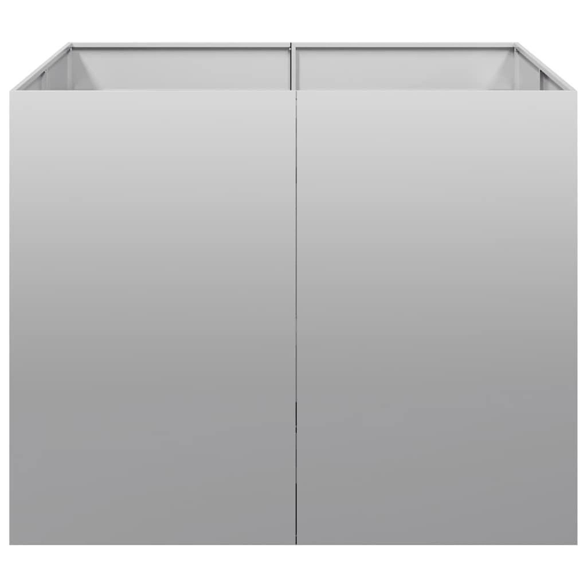 Voir la diapositive 4 : VIDAXL Jardiniere 100x100x80 cm acier galvanise