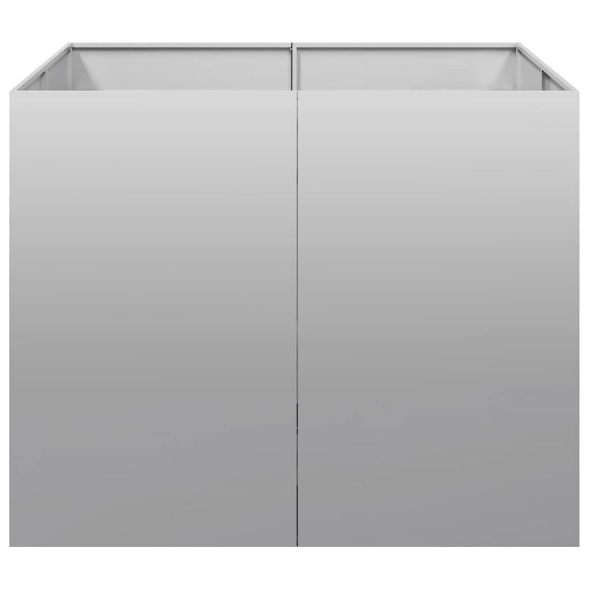 VIDAXL Jardiniere 100x100x80 cm acier galvanise