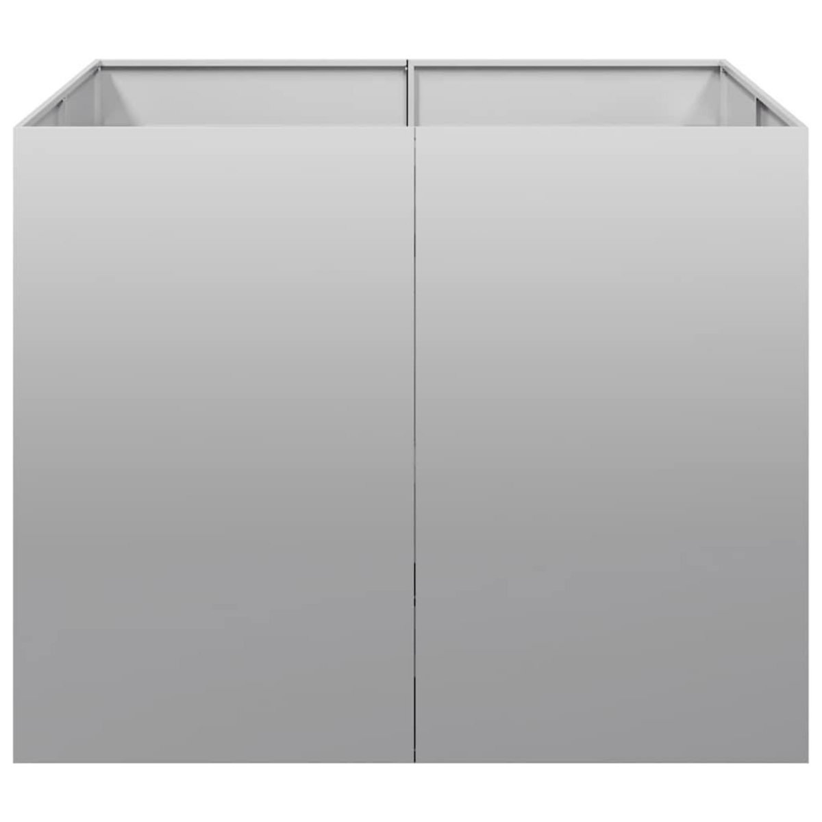 VIDAXL Jardiniere 100x100x80 cm acier galvanise