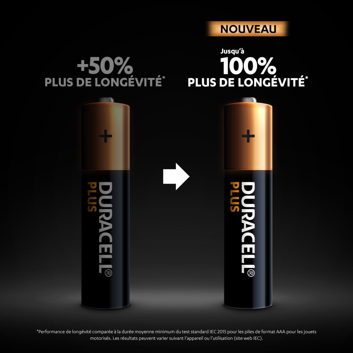 DURACELL Lot de 24 piles duracell plus 100 % AAA panière