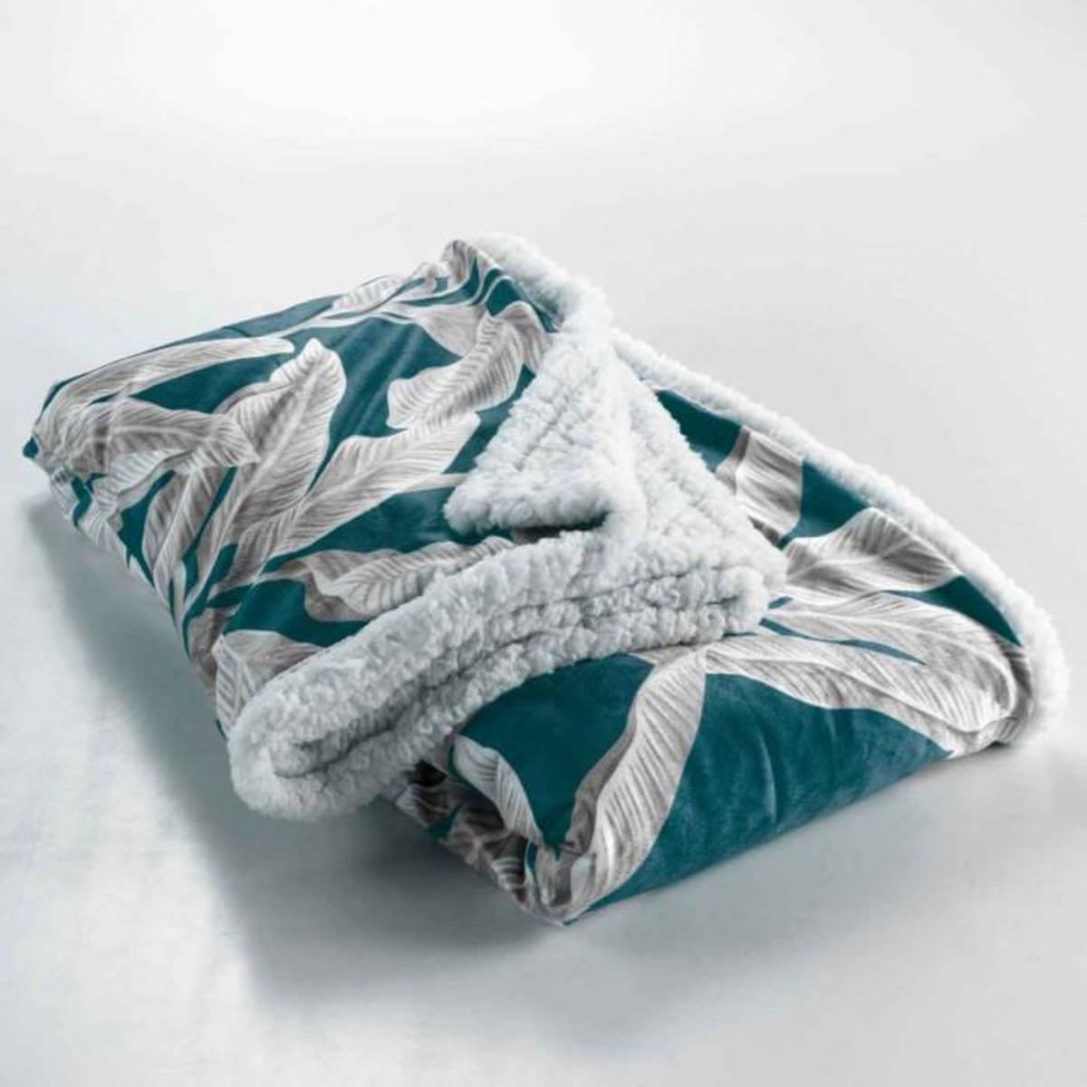 Paris Prix Plaid Velours Imprimé  Isibelle  125x150cm Bleu