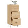 Voir la diapositive 4 : VIDAXL Buffet Chene sonoma 34,5x34x90 cm Bois d'ingenierie