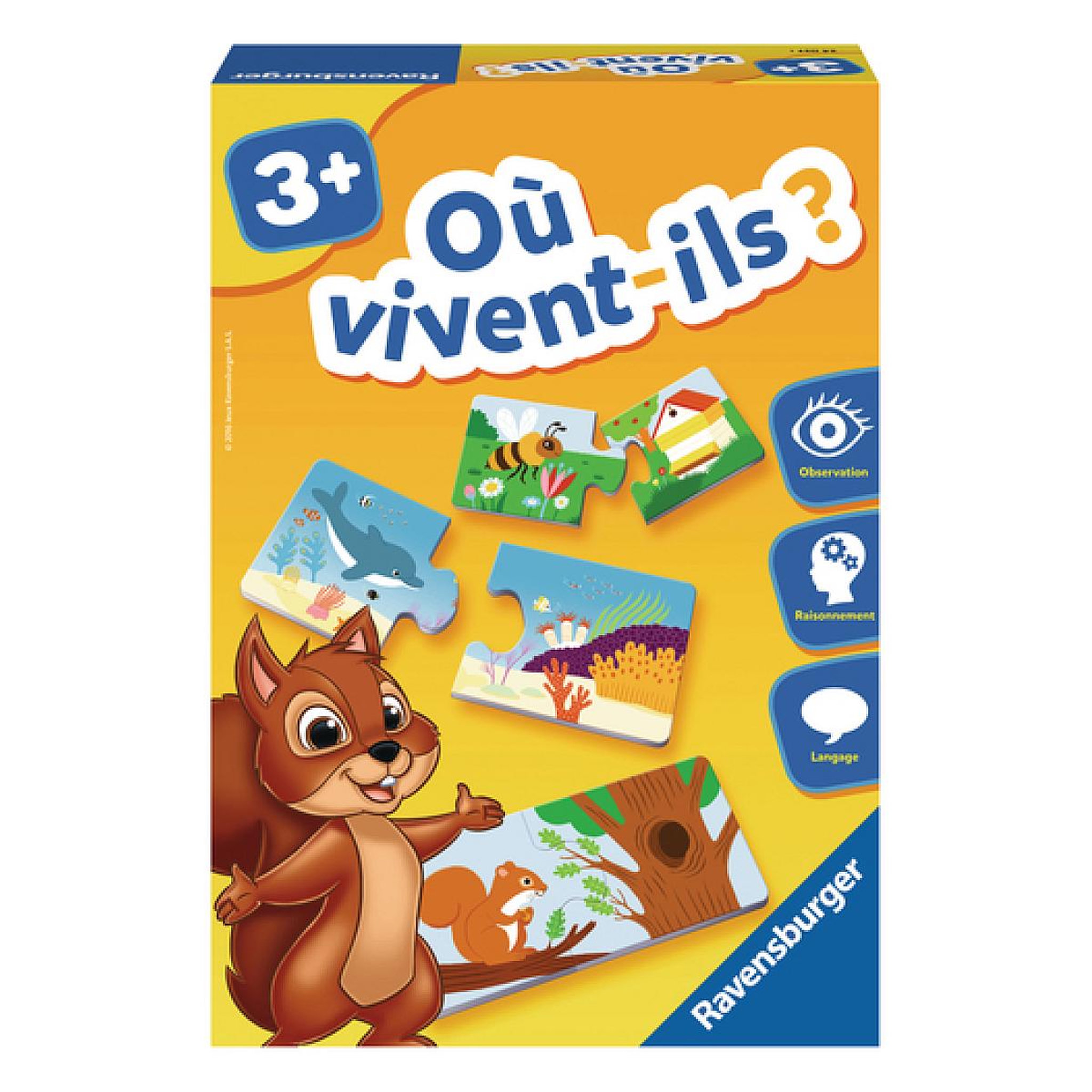Voir la diapositive 4 : RAVENSBURGER Ou vivent-ils   Jeu d'association
