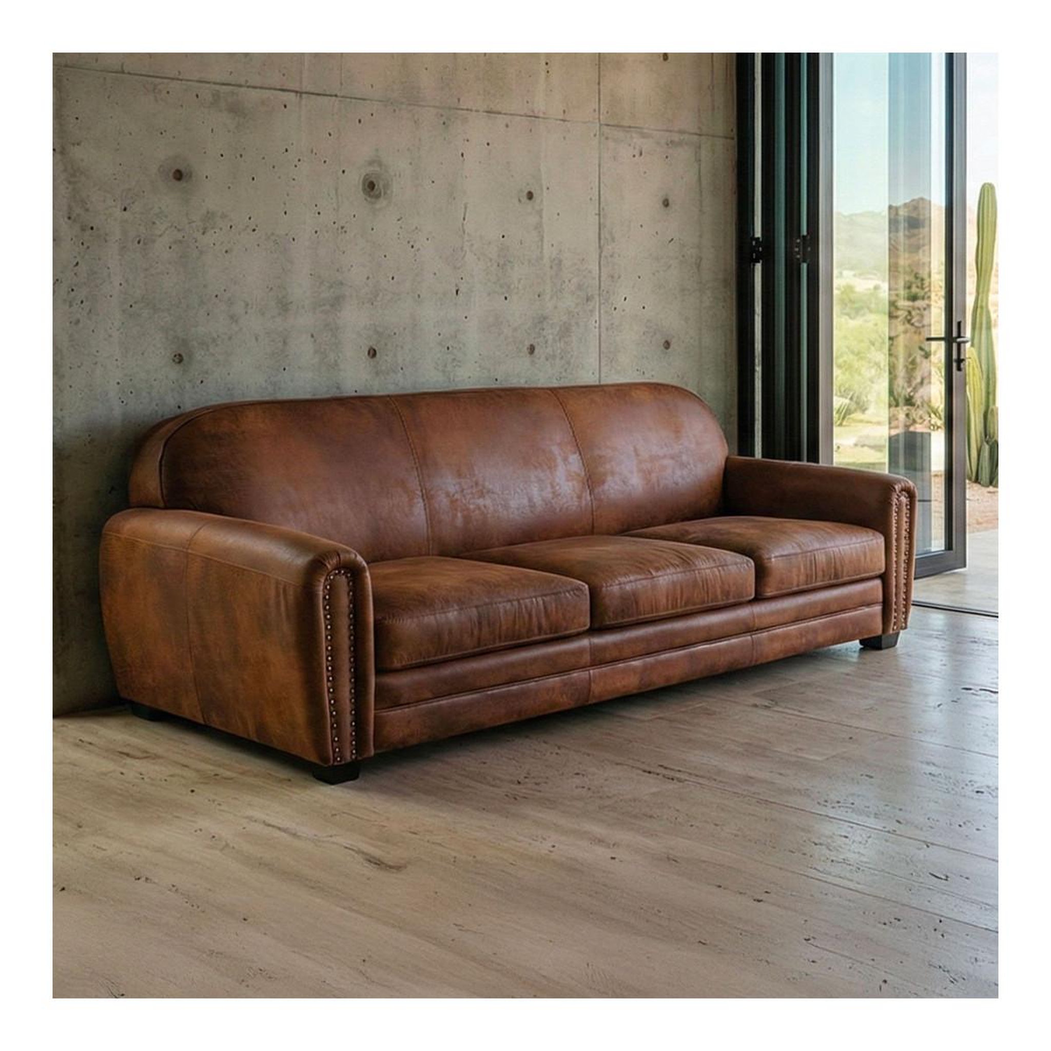 Voir la diapositive 4 : Paris Prix Canapé club vintage  balista  195cm marron