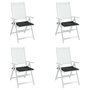 Voir la diapositive 4 : VIDAXL Coussins de chaise jardin lot de 4 noir 40x40x3 cm tissu oxford