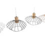 Voir la diapositive 5 : MARKET24 Suspension DKD Home Decor 34 x 34 x 21 cm Argenté Noir Gris Rose Métal Blanc 50 W 60 W Pin