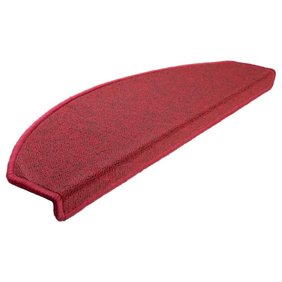 VIDAXL Tapis d'escalier 10 pcs 65x24x4 cm Rouge bordeaux