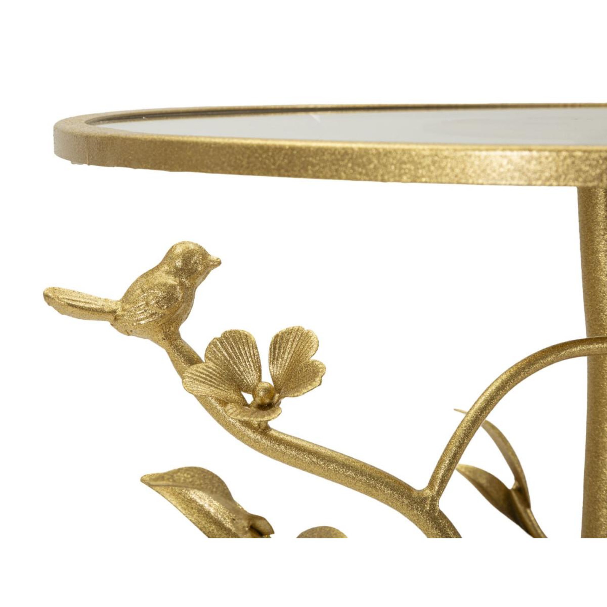 Voir la diapositive 4 : Paris Prix Table d'Appoint Design  Birds  60cm Or