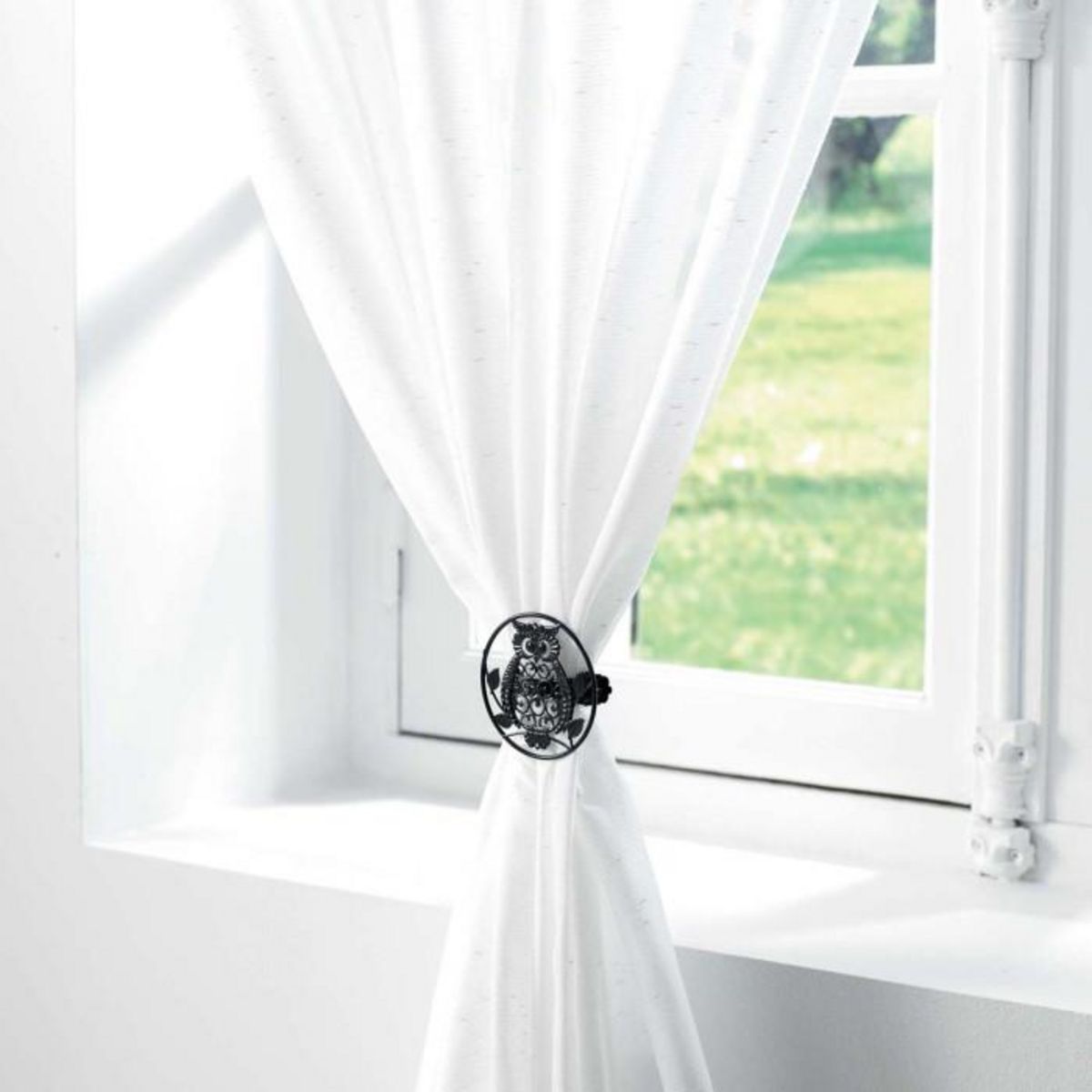 Paris Prix Lot de 2 Embrasses de Rideau  Gufo  8cm Noir