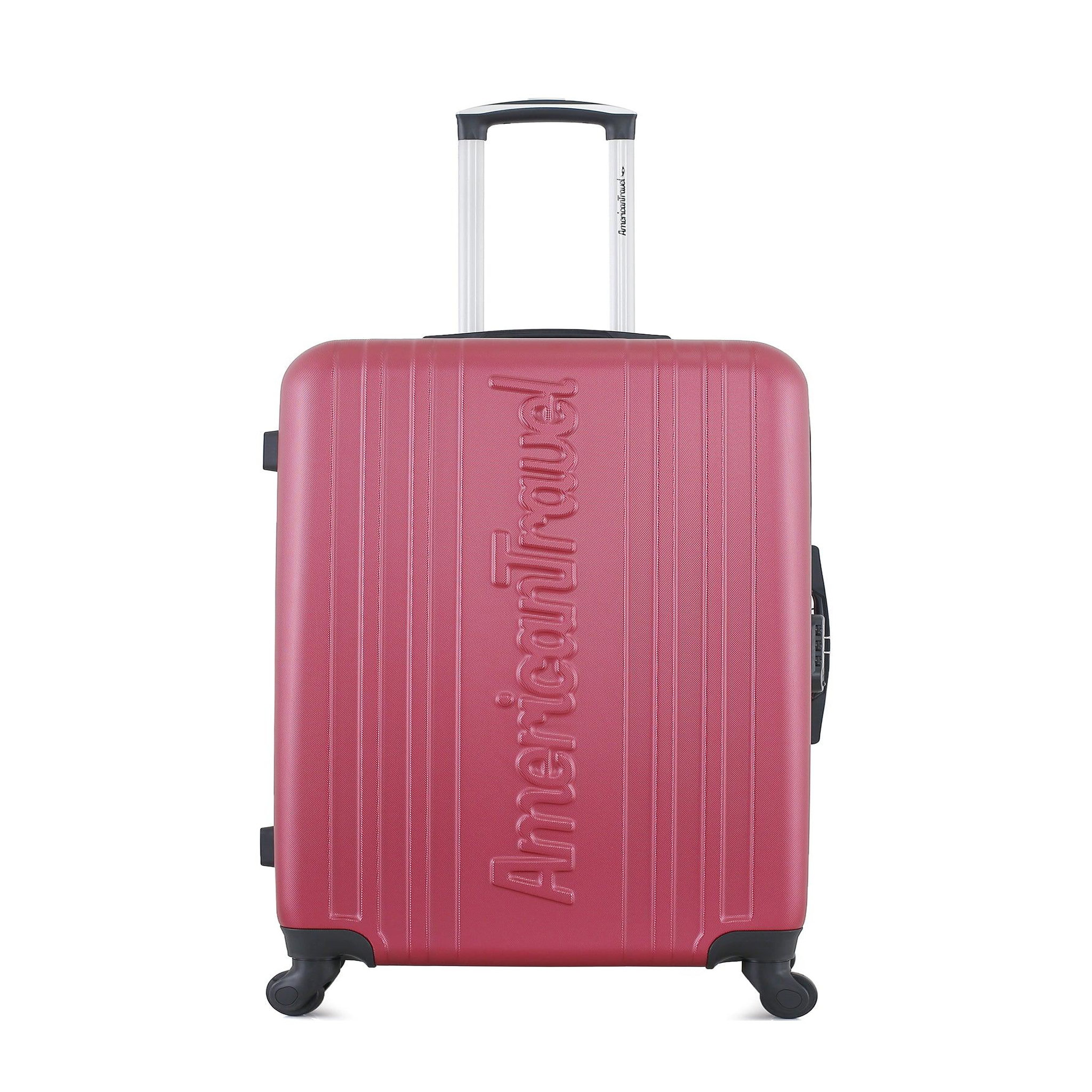 AMERICAN TRAVEL American travel - valise grand format springfield-a 70 cm 4 roues. Coloris disponibles : Noir, Gris, Rouge, Beige