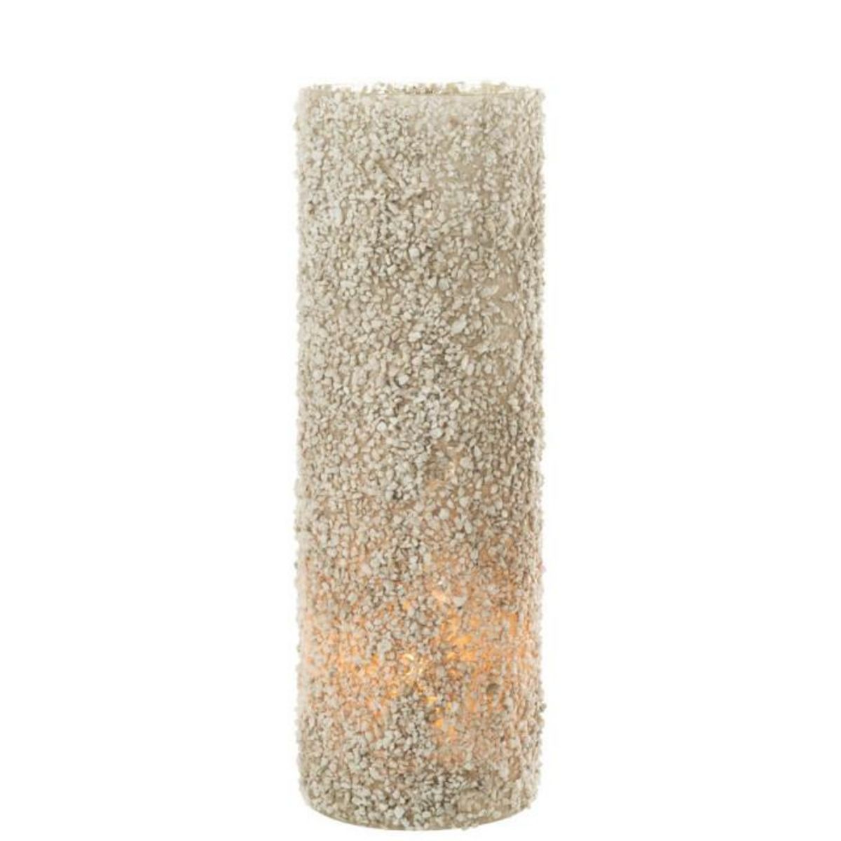 Paris Prix Photophore Déco en Verre  Rock  46cm Blanc