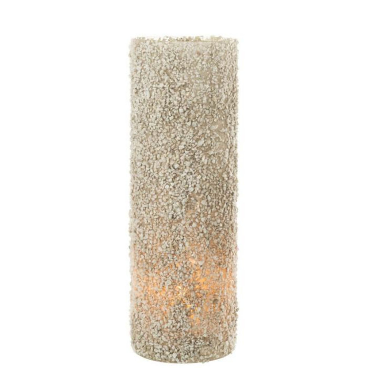 Paris Prix Photophore Déco en Verre  Rock  46cm Blanc