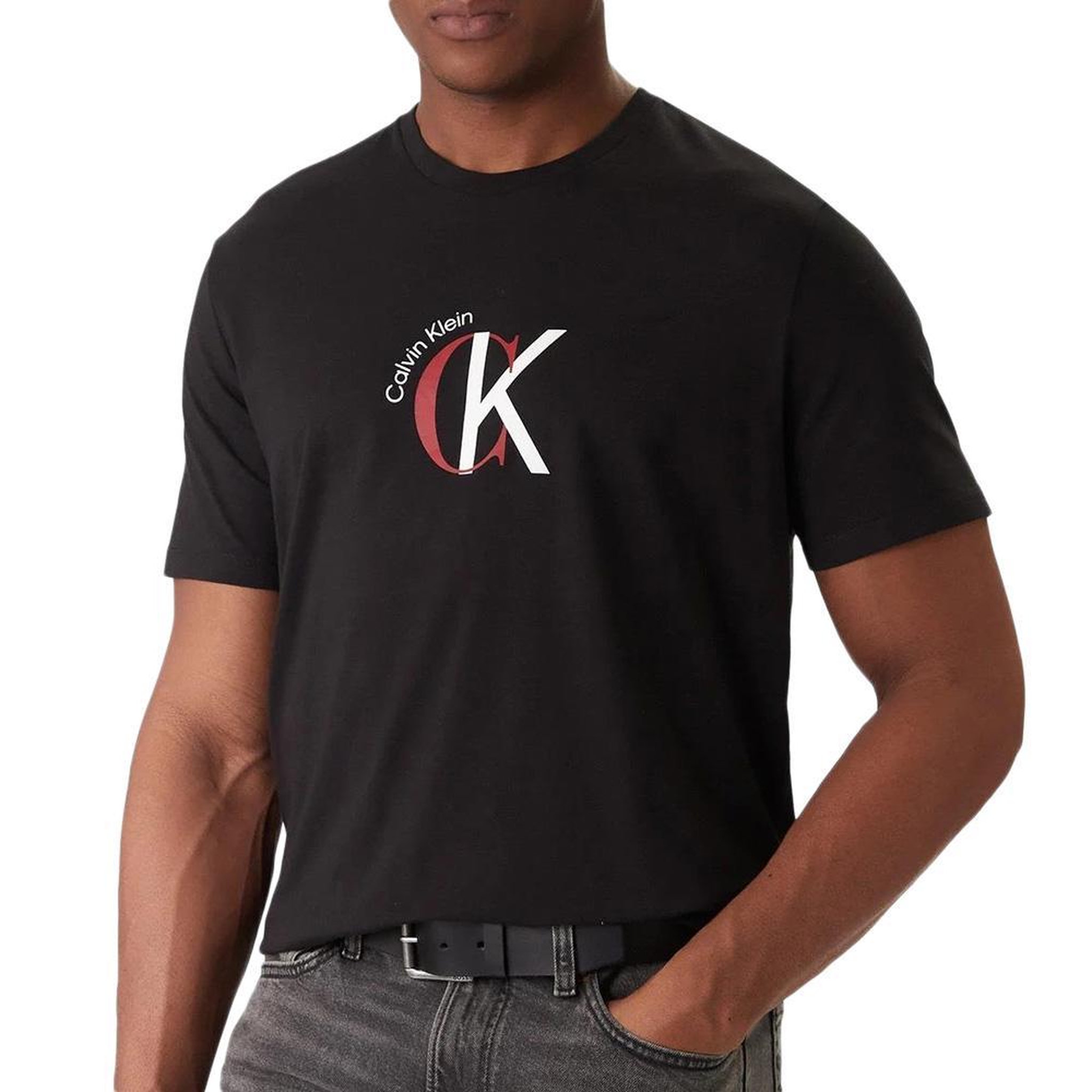 CALVIN KLEIN JEANS T-Shirt Noir Homme Calvin Klein Jeans LV14RE829G