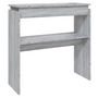 Voir la diapositive 2 : VIDAXL Table console Sonoma gris 80x30x80 cm Bois d'ingenierie