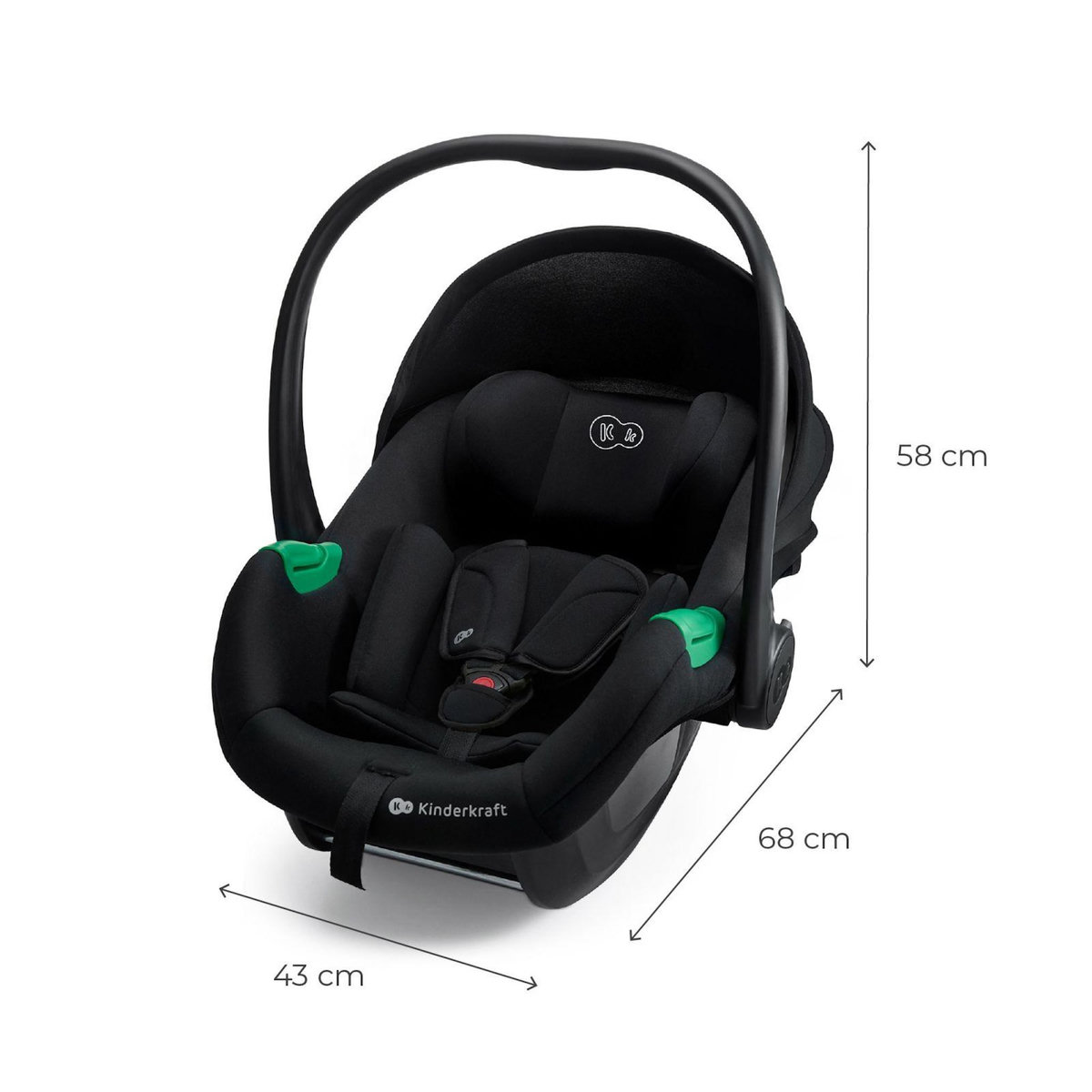 KINDERKRAFT Siège auto isofix bébé sécurisé