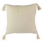 Voir la diapositive 4 : The Home Deco Factory Coussin à pompons Ethnique - L. 40 x l. 40 cm - Beige