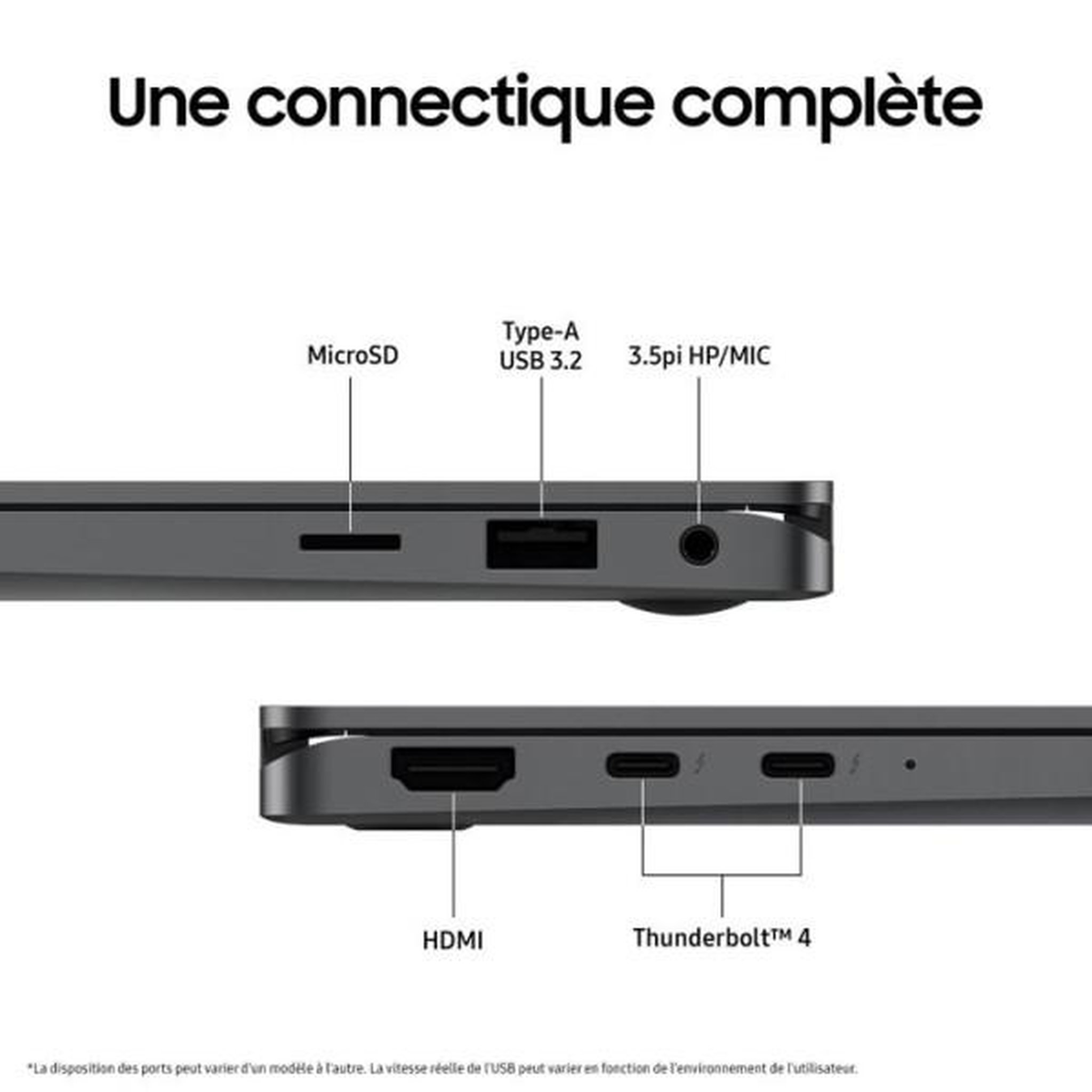 Voir la diapositive 5 : Samsung PC Portable Samsung Galaxy Book5 360 écran tactile 15,6 FHD Copilot+ Intel® Core™ Ultra 7 16 Go RAM 1 To SSD Anthracite