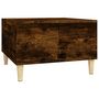 Voir la diapositive 2 : VIDAXL Table basse chene fume 55x55x36,5 cm bois d'ingenierie