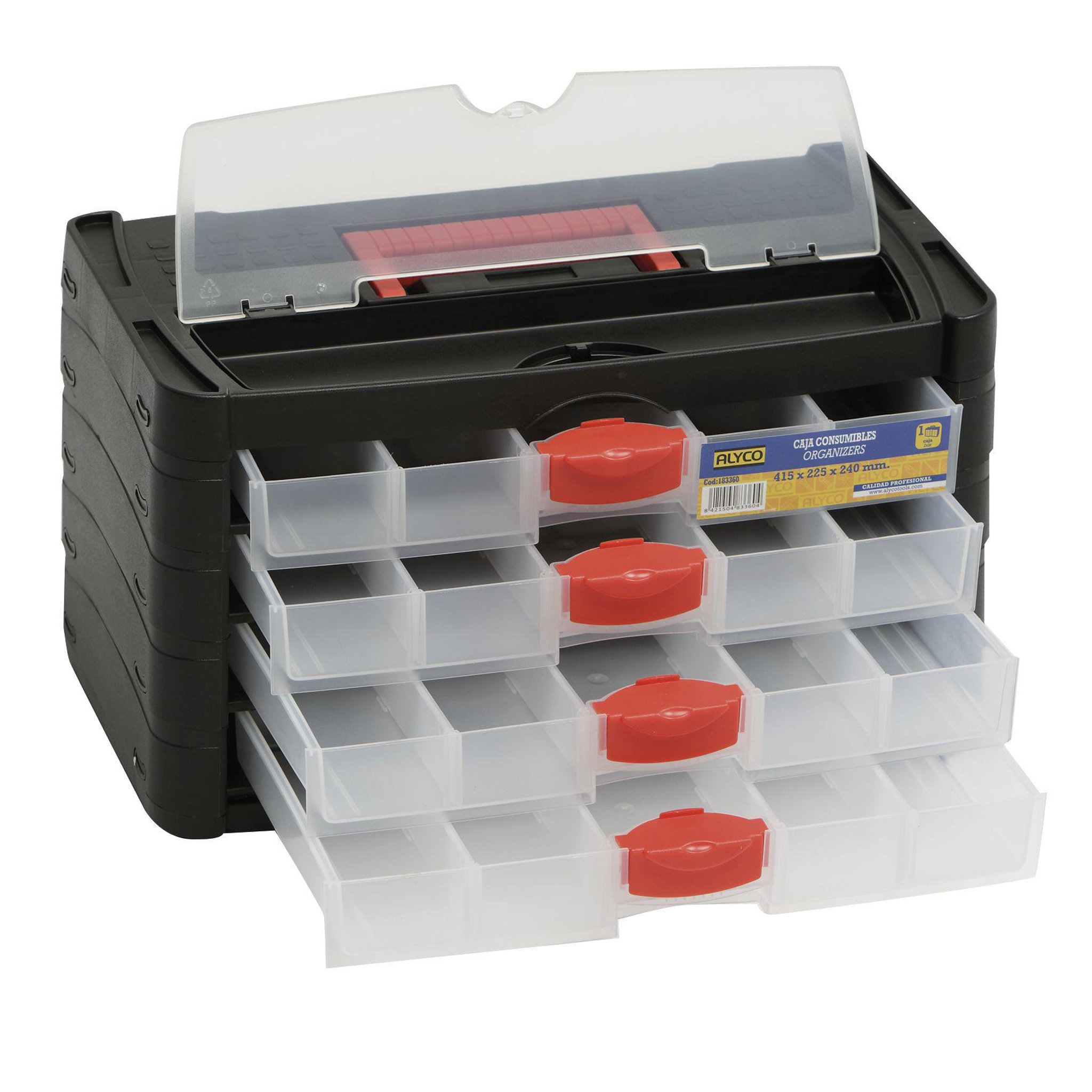 ALYCO Mallette de rangement  415 x 223 x 235 mm