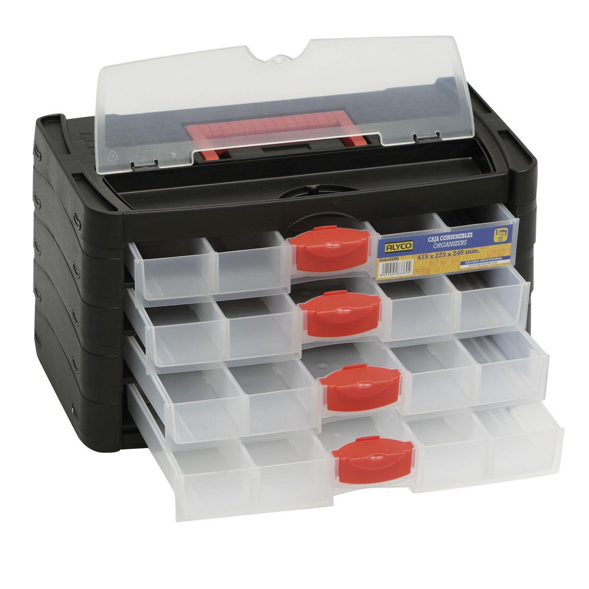 ALYCO Mallette de rangement  415 x 223 x 235 mm