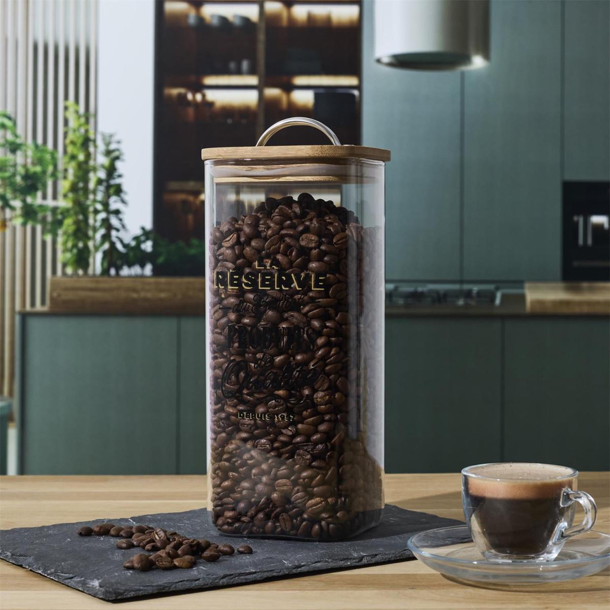 Voir la diapositive 4 : COOK CONCEPT Bocal de conservation en verre  bistrot  1,5l transparent