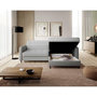 Voir la diapositive 3 : BEST MOBILIER Sagada - canapé d'angle droit 4 places - convertible avec coffre et têtières - en tissu bouclette