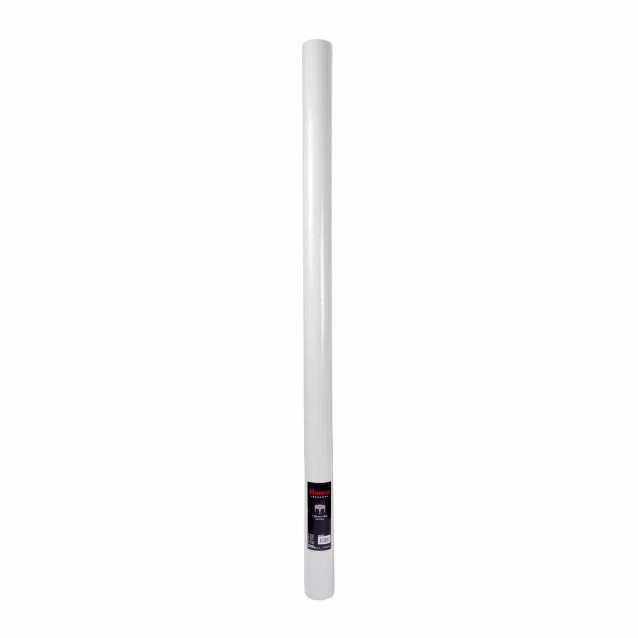 Voir la diapositive 2 : HOMEA Nappe Plastique  Intissé  1,20x10m Blanc
