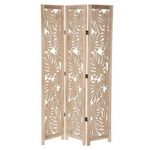 ATMOSPHERA Paravent Déco en Bois  Palm  106x165cm Beige