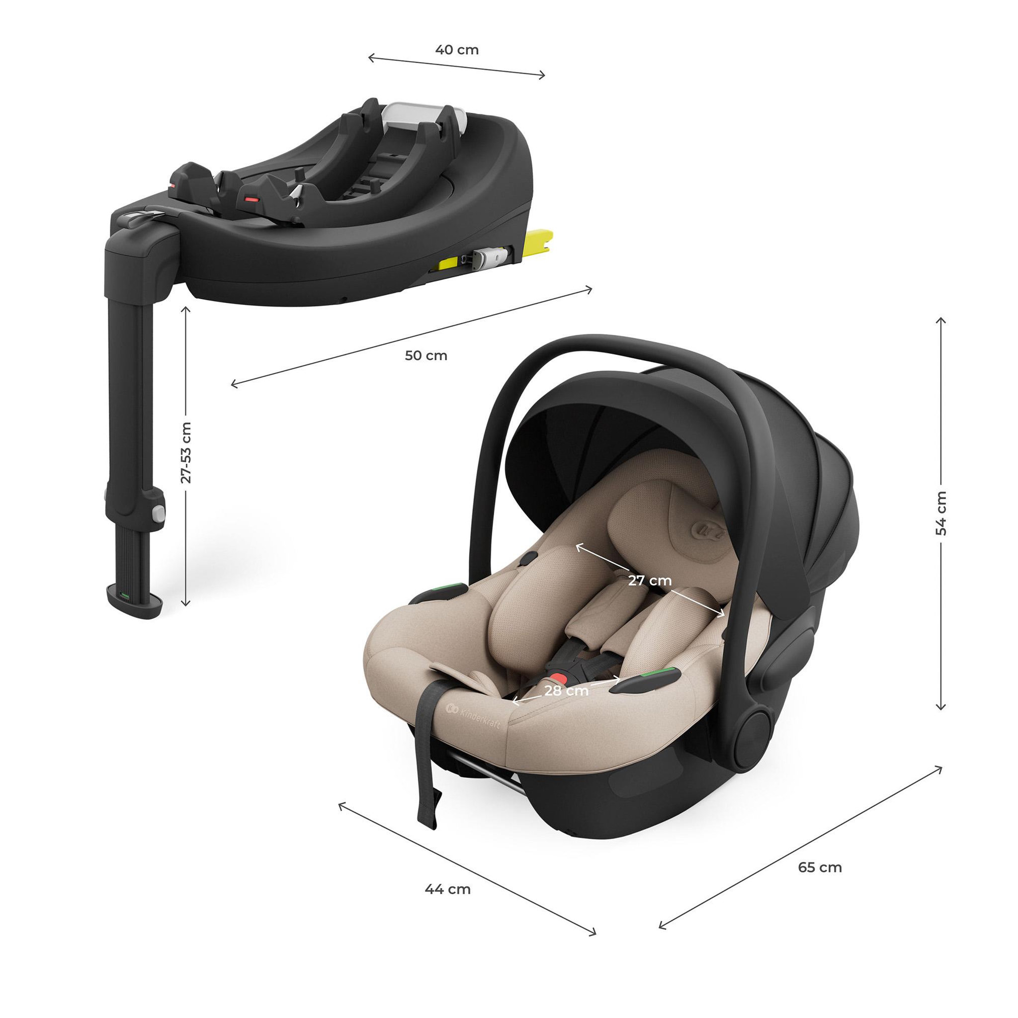 Voir la diapositive 6 : KINDERKRAFT Siège auto isofix bébé rotatif léger