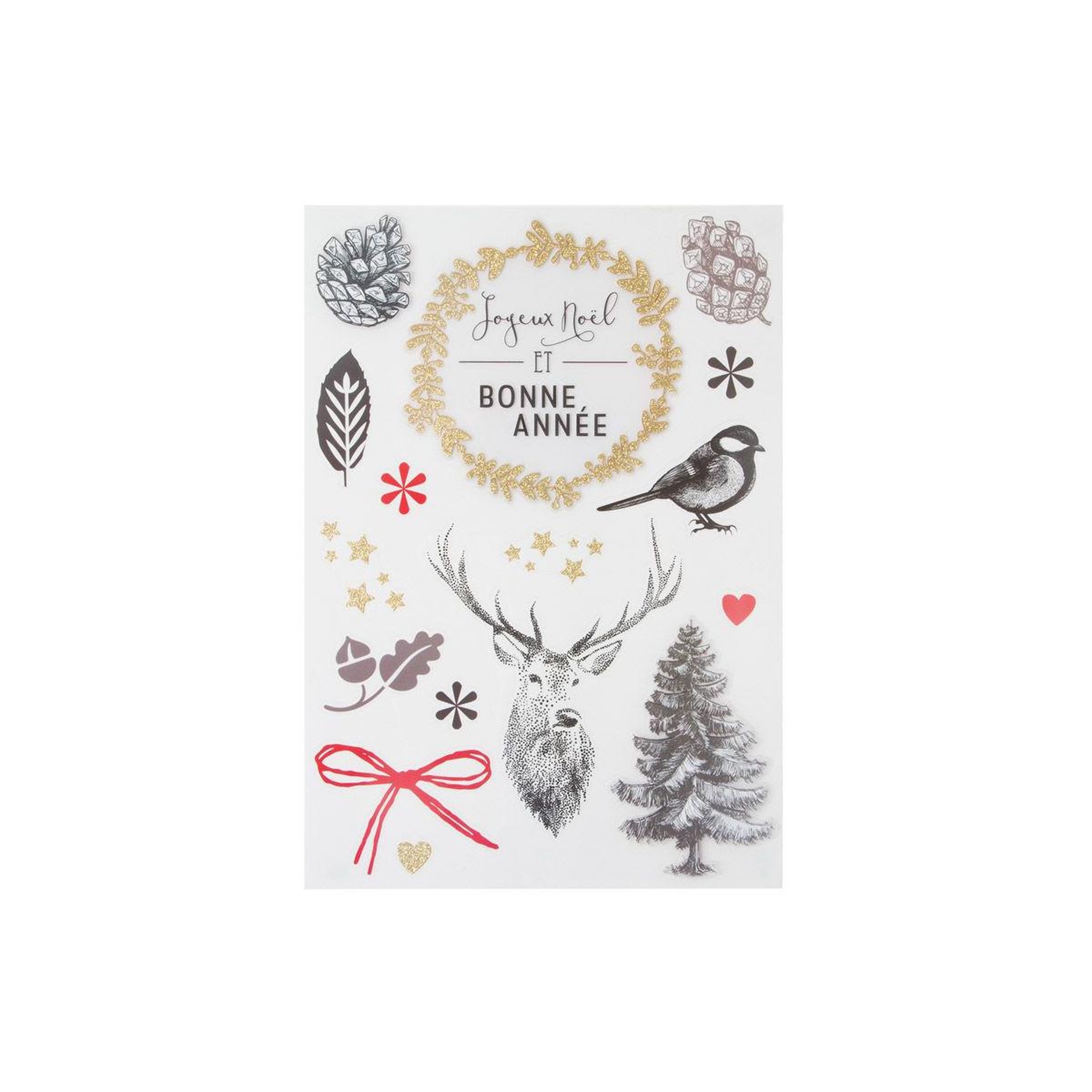 FEERIC LIGHT & CHRISTMAS Décoration pour vitres  sticker pop  41cm multicolore