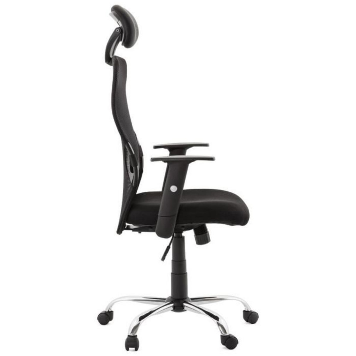 Paris Prix Fauteuil de Bureau en Tissu  Lode  129cm Noir
