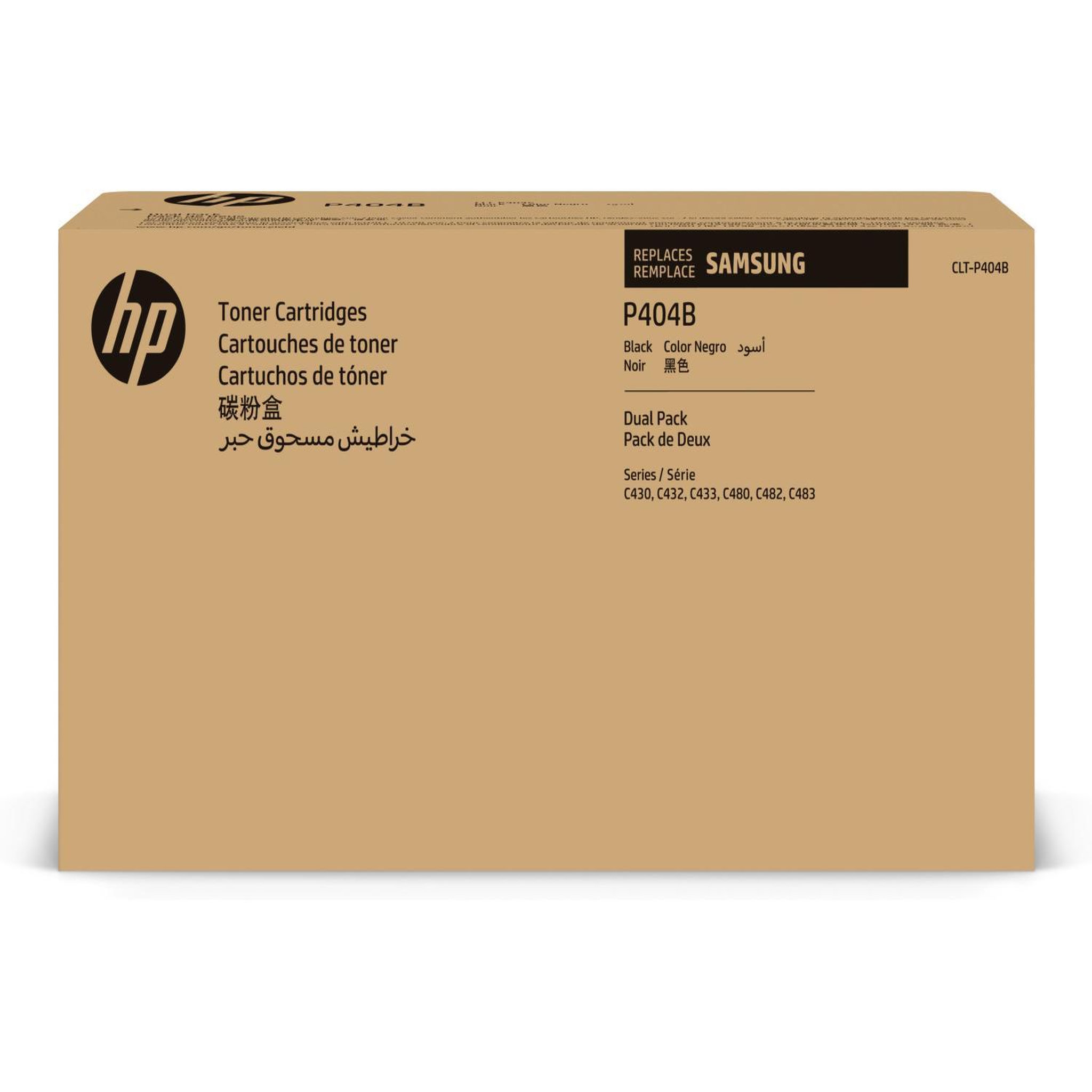 HP Samsung clt-p404b 2-pack black original toner cartridge cartouche de toner 2 pièce(s)