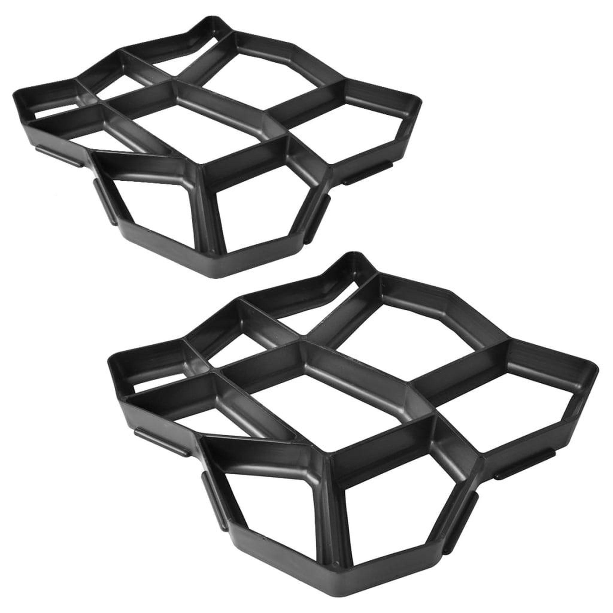 Voir la diapositive 1 : VIDAXL Moule de pave de jardin 42 x 42 x 4 cm 2 pcs