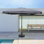Voir la diapositive 3 : CONCEPT USINE Parasol droit carré 3 x 3 m gris PALERME