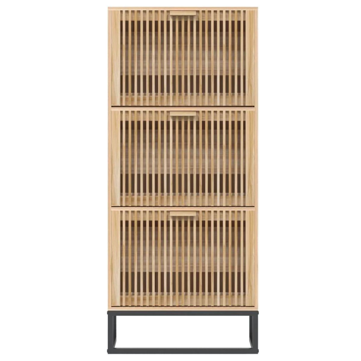 VIDAXL Armoire a chaussures 52x25x120 cm bois d'ingenierie